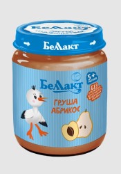 Пюре Беллакт груша абрикос с 6 мес 100 г