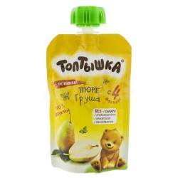 Пюре Топтышка груша с 4 мес 90 г