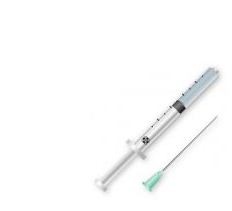 Шприц одноразовый двухкомпонентный с иглой р. 0.6ммх30мм 1 шт. 2 мл