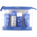 Набор, Uriage (Урьяж) 50 мл + 50 мл + 50 мл + 50 мл  маленького путешественника (крем очищающий пенящийся + вода термальная + первая вода очищающая + первое молочко увлажняющее)